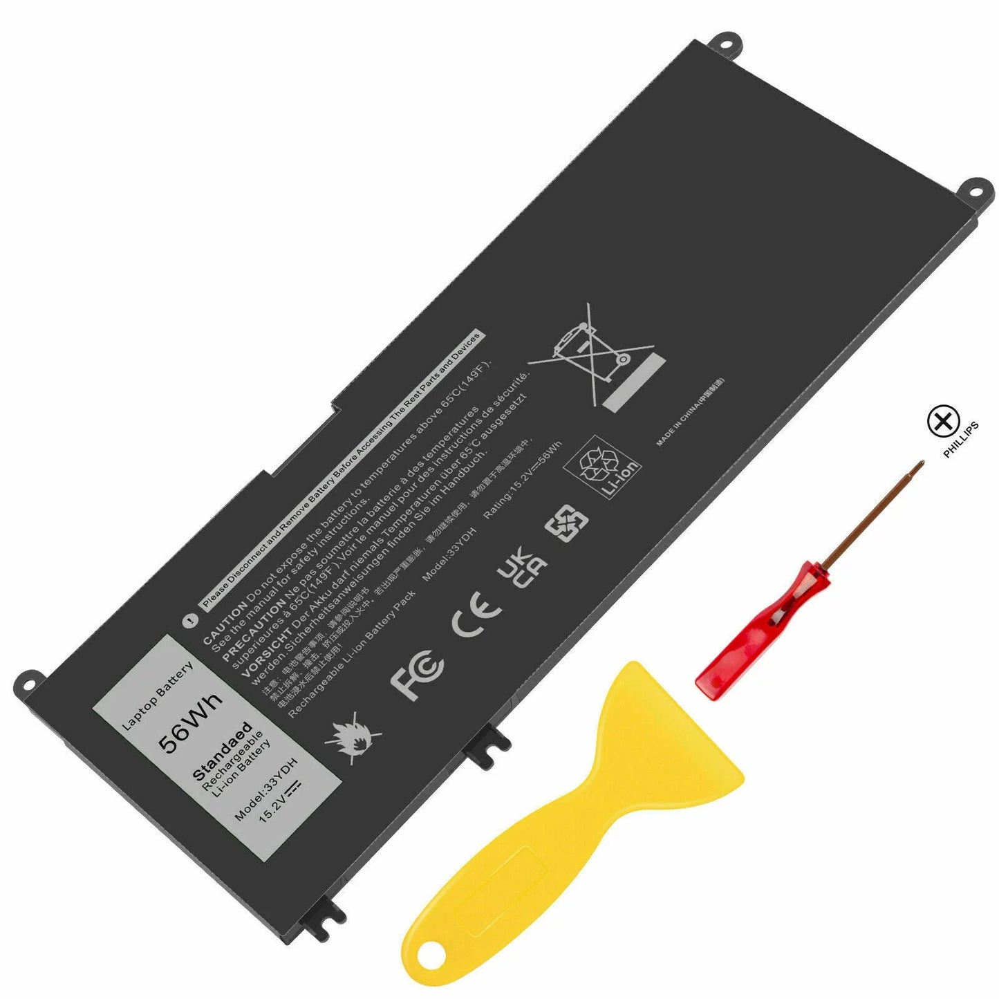 33ydh pvht1 laptop battery for dell (g3 g5 g7) 15 3579 5587 7588/17 3779