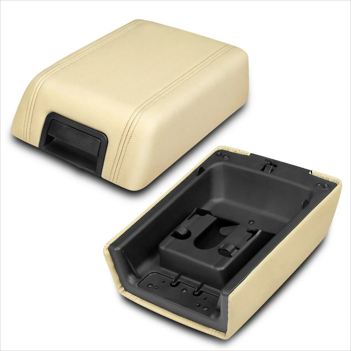 Teledu beige center console top lid repair kit armrest latch cover for ford lincoln