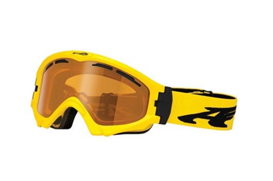 Arnette series 3 snow goggle an5001 - dangerzone yellow w/ persimmon lens