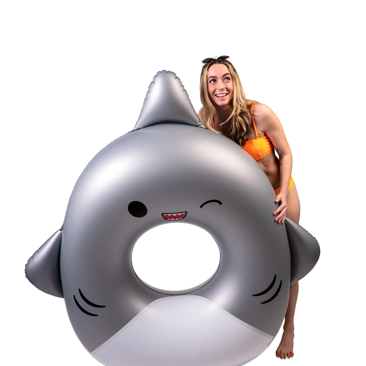 Bigmouth x squishmallows gordon the shark pool float