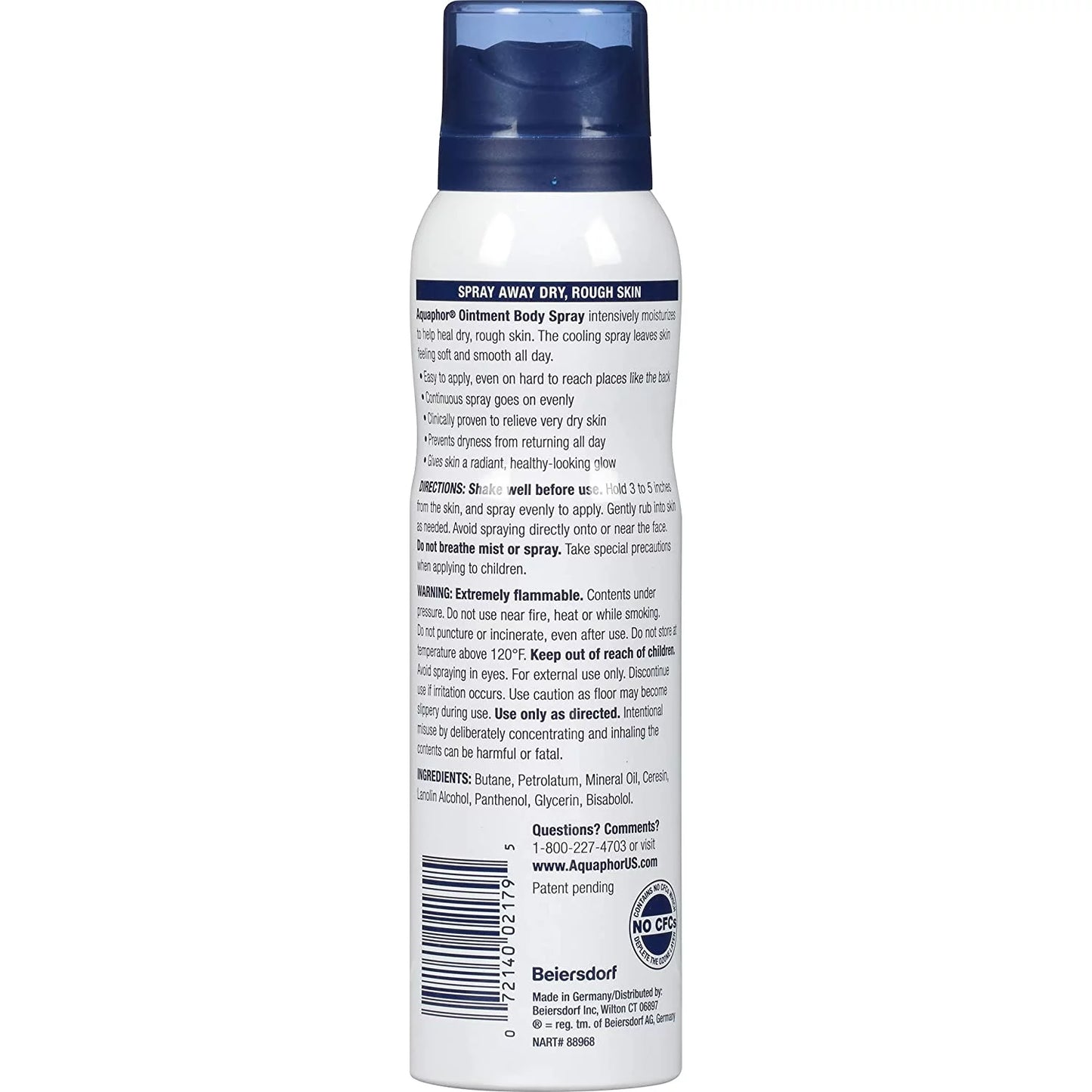 Aquaphor advanced therapy ointment body spray