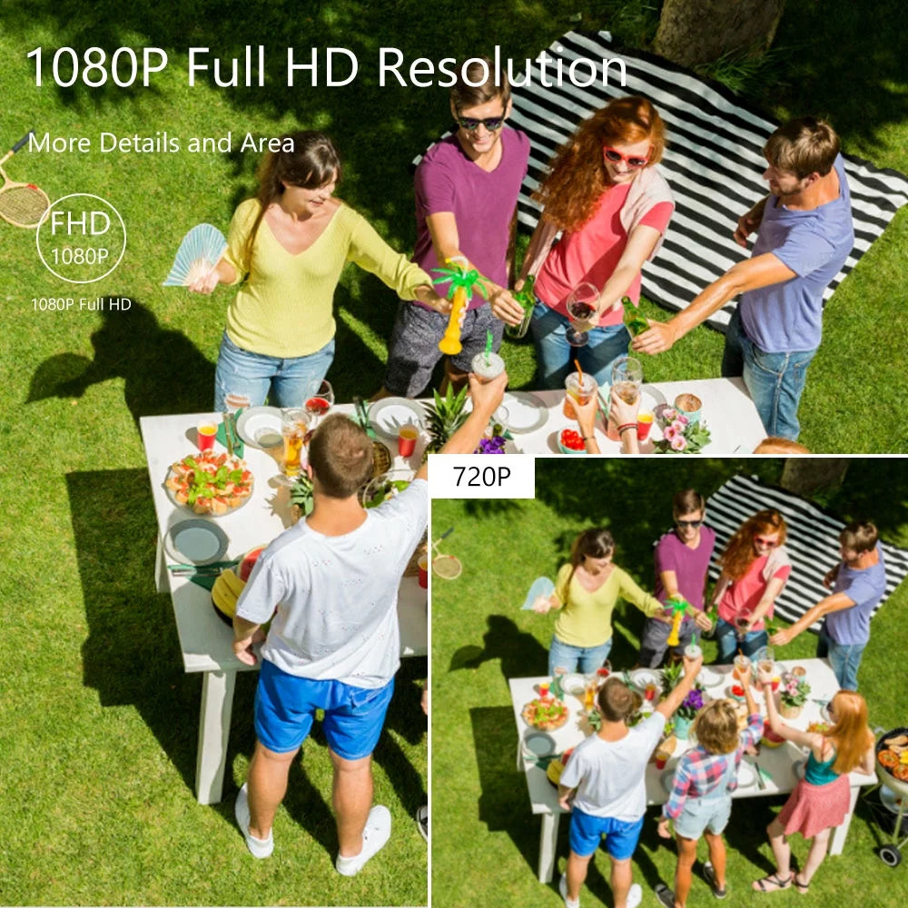 Walmeck 1080p full high definition ip66 waterproof outdoor with ir night vision for analog dvr ntsc system