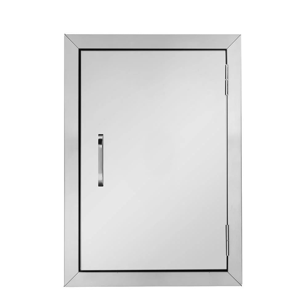 Zimtown single wall bbq access door cutout 14 x 20inch bbq island stainless steel door for outdoor