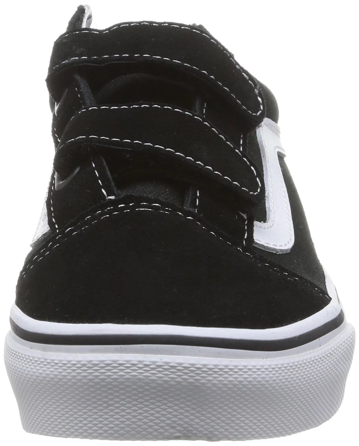 Vans old skool v unisex/child shoe size kid 2.5  athletics vn000vhe6bt black/true white