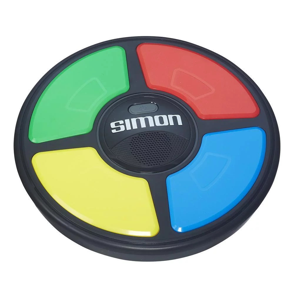 Basic fun simon electronic game with digital screen and built-in counter, 9-inch diameter