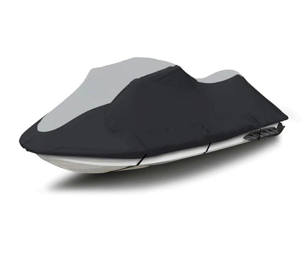 Super heavy-duty top of the line jetski cover compatible for yamaha vx110 2005-2008 jet ski pwc cover black/grey