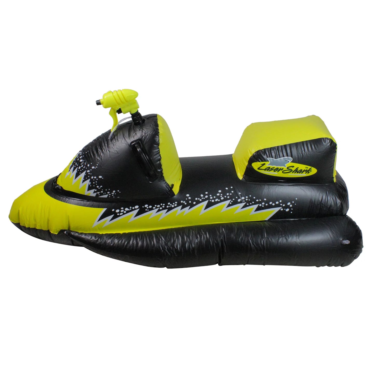 Swimline 51" shark jet-ski 1-person swimming pool squirter with gripped handles - yellow/black