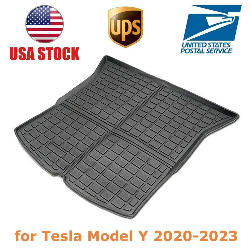 Trunk liner cargo mat carpet for tesla model y 2020-2023 all weather waterproof