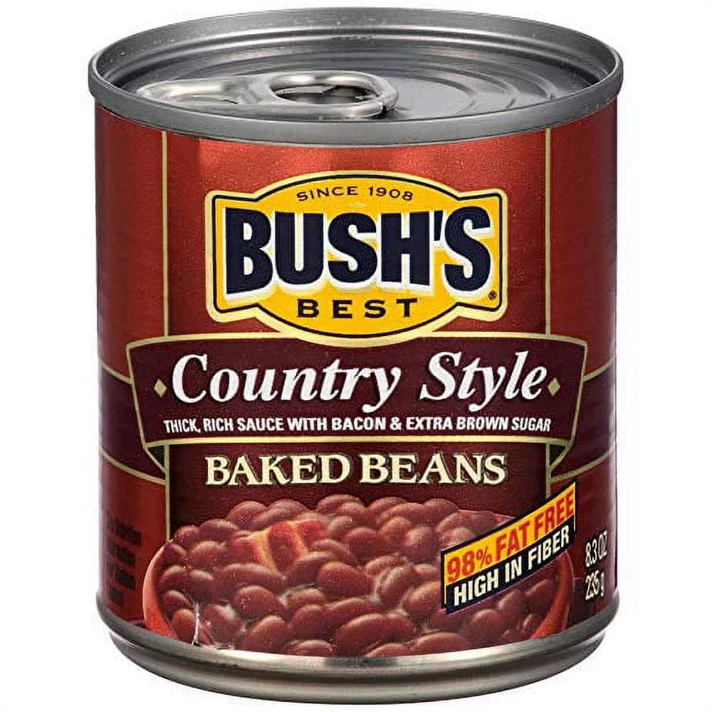 Bush,s best 3 original baked beans, 3 country style baked beans, 8.3 oz variety pack, 1 ct