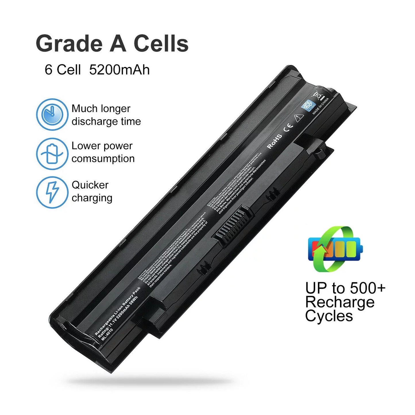 451-11510 312-0233 battery for dell inspiron 14r n4010 15r n5010 n5050 m5110