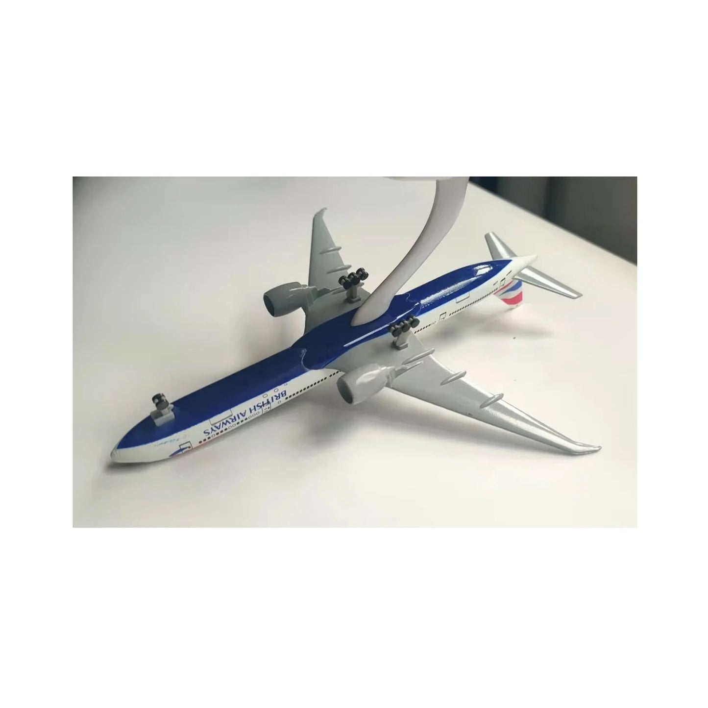 British airways airbus a380 replica   toy model with stand diecast alloy with abs plastic parts