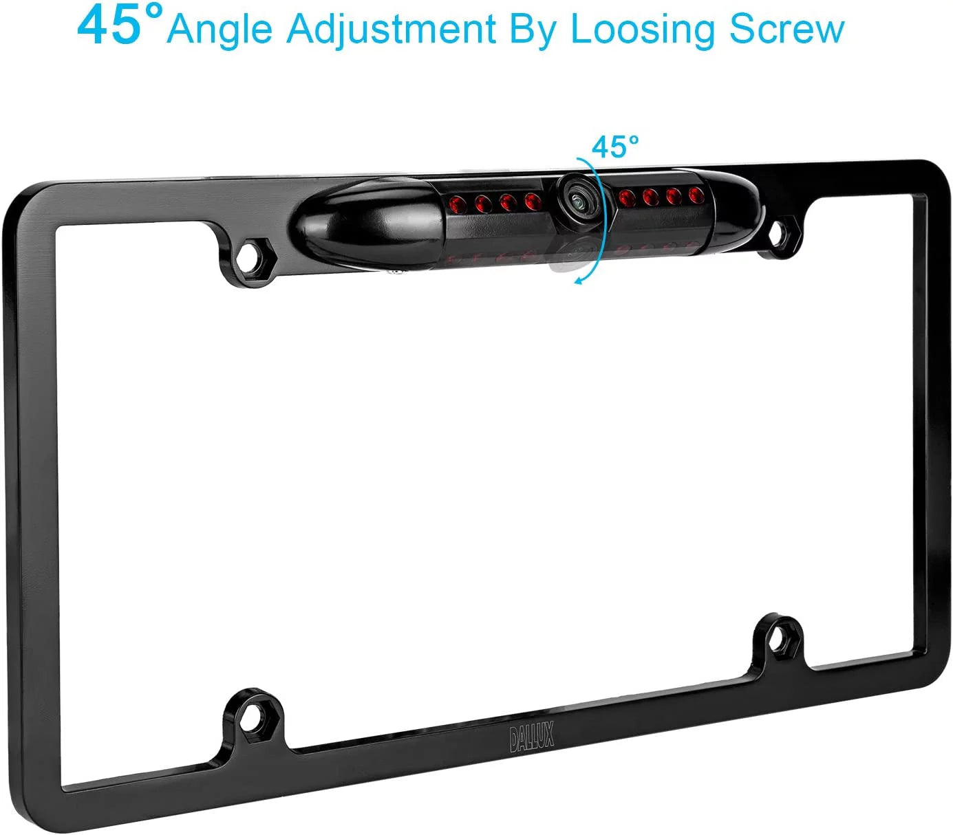 Backup camera rearview license plate frame for jvc kwv120bt kw-v120bt black