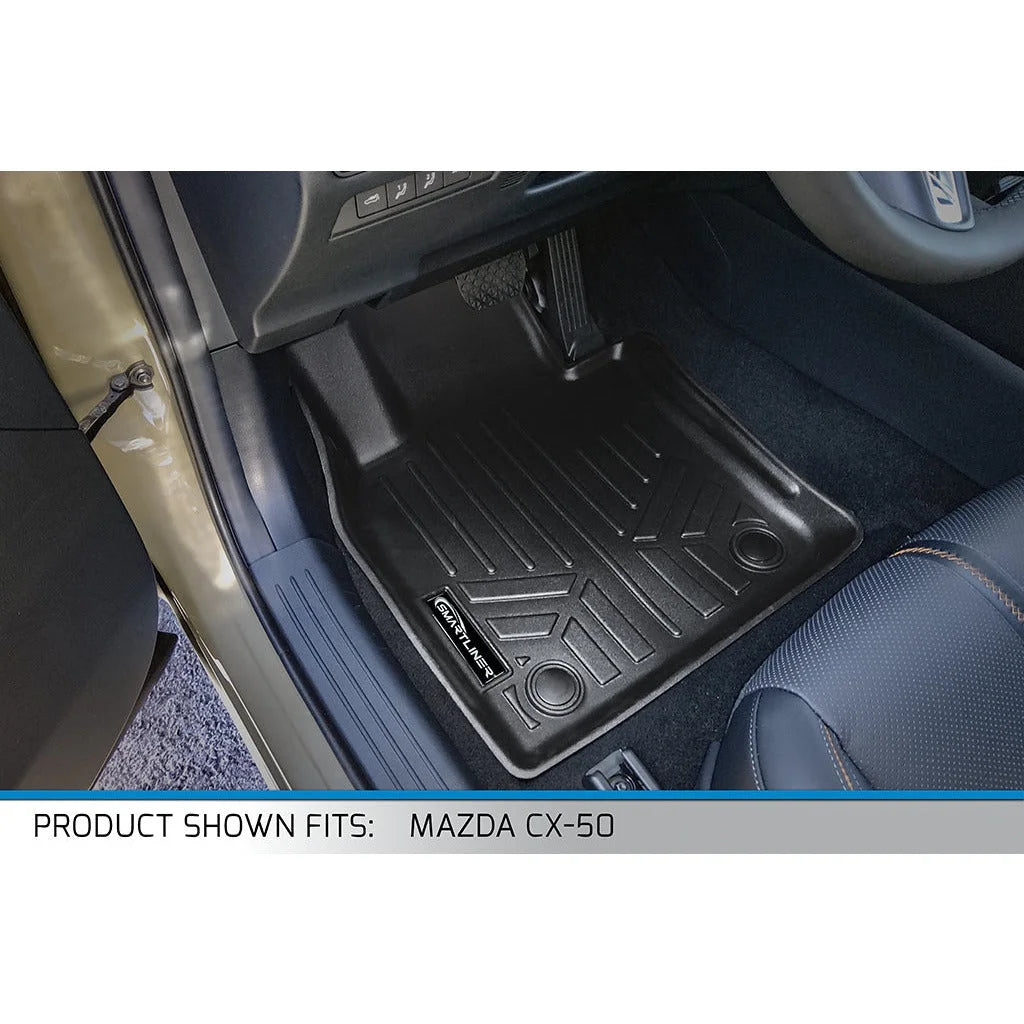 Smartliner all weather custom fit black cargo floor mat liner compatible with 2023 honda hr-v