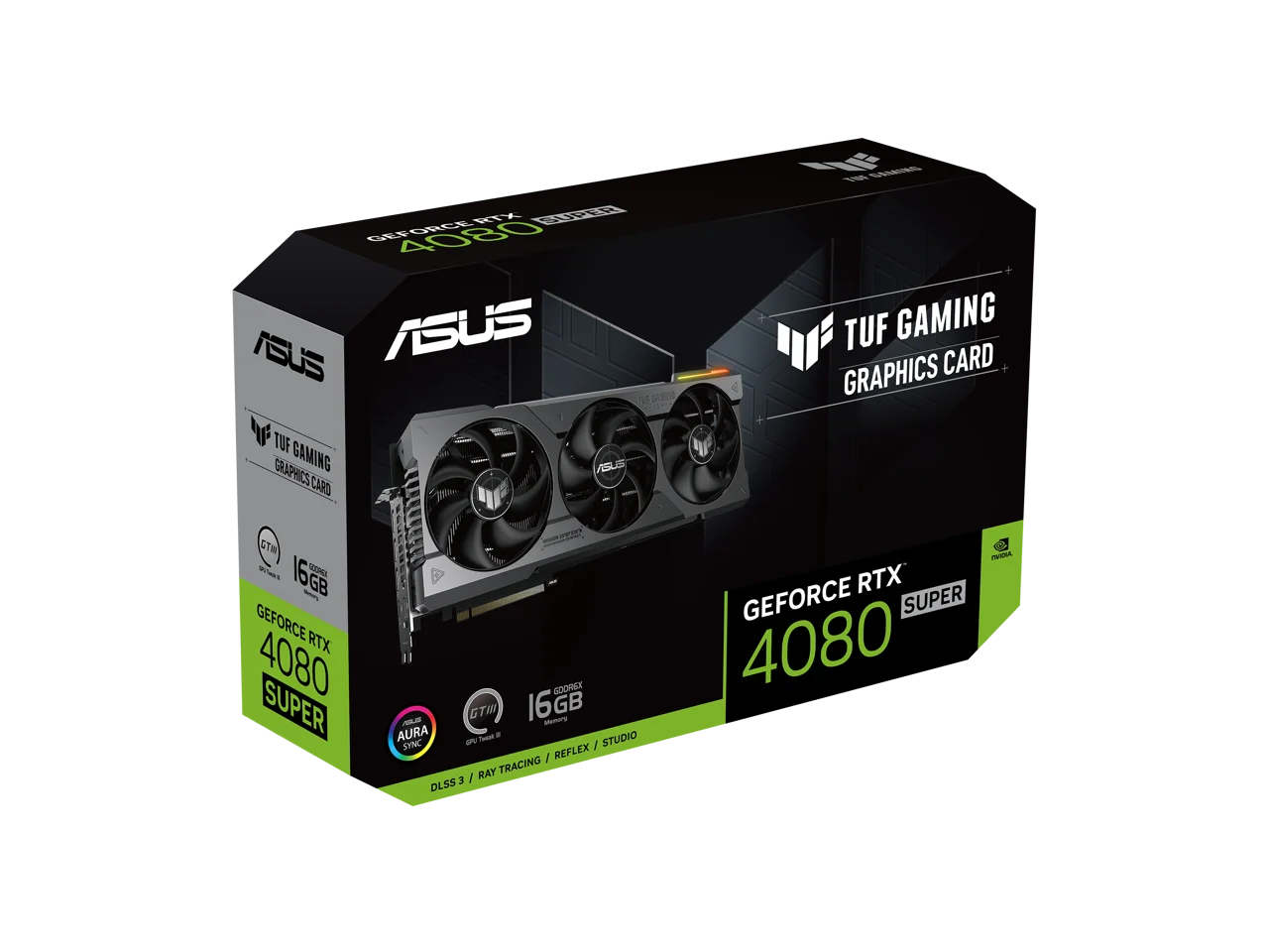 Asus tuf gaming geforce rtx 4080 super 16gb gddr6x graphic card - 16gb gddr6x 256-bit memory interface - 4th generation tensor cores - 3rd generation rt cores - overclock mode - asus gpu tweak iii