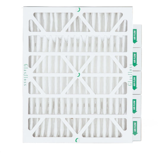 16x20x4 merv 13 (mpr 2200) ac furnace 4" inch air filters by glasfloss industries. 6 pack (actual depth: 3-3/4")