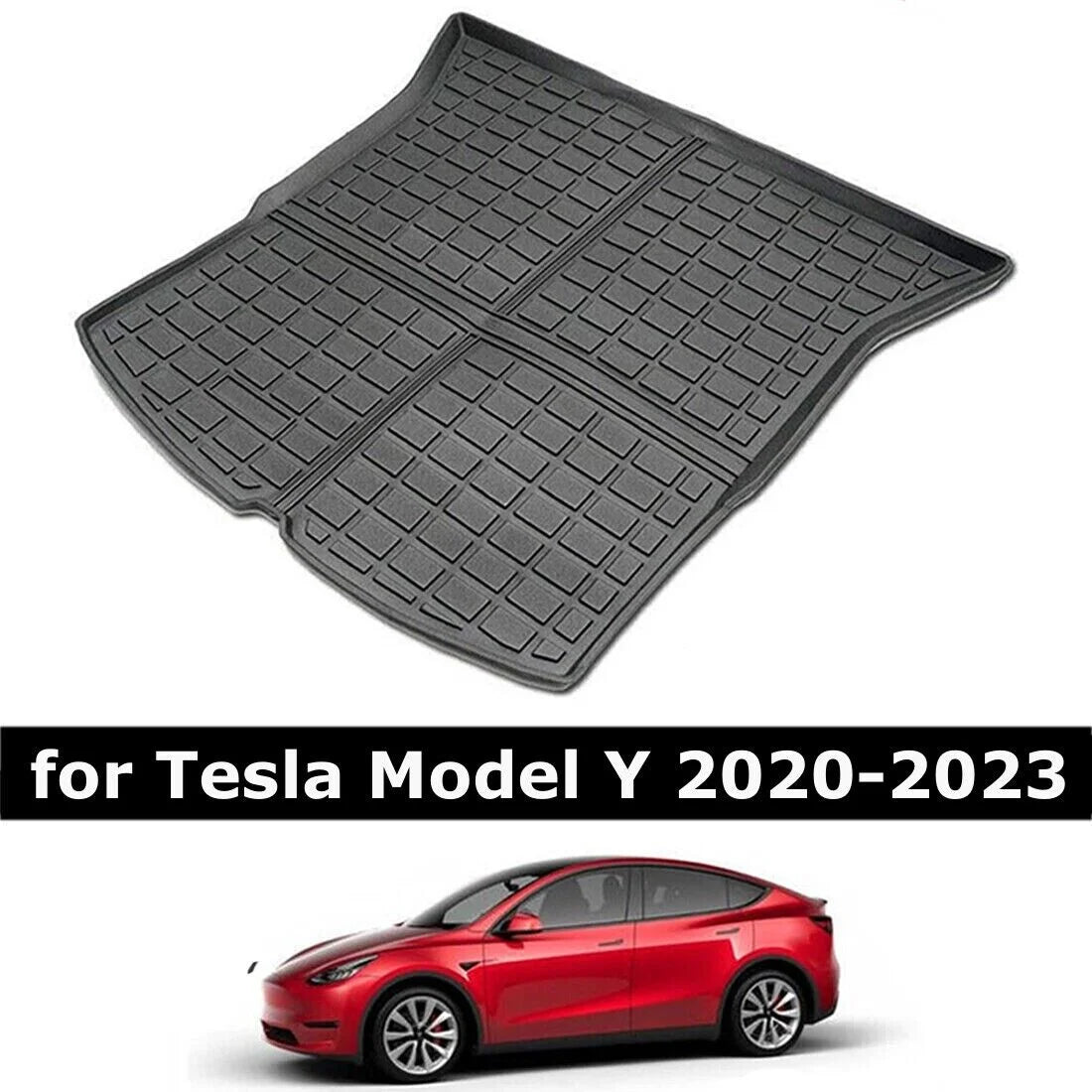 Trunk liner cargo mat carpet for tesla model y 2020-2023 all weather waterproof