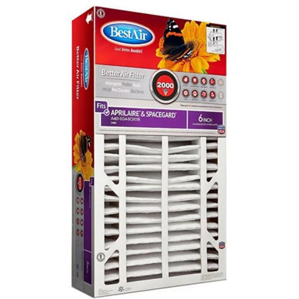 Bestair pro 16x27x6 synthetic furnace air cleaner filter with merv 11