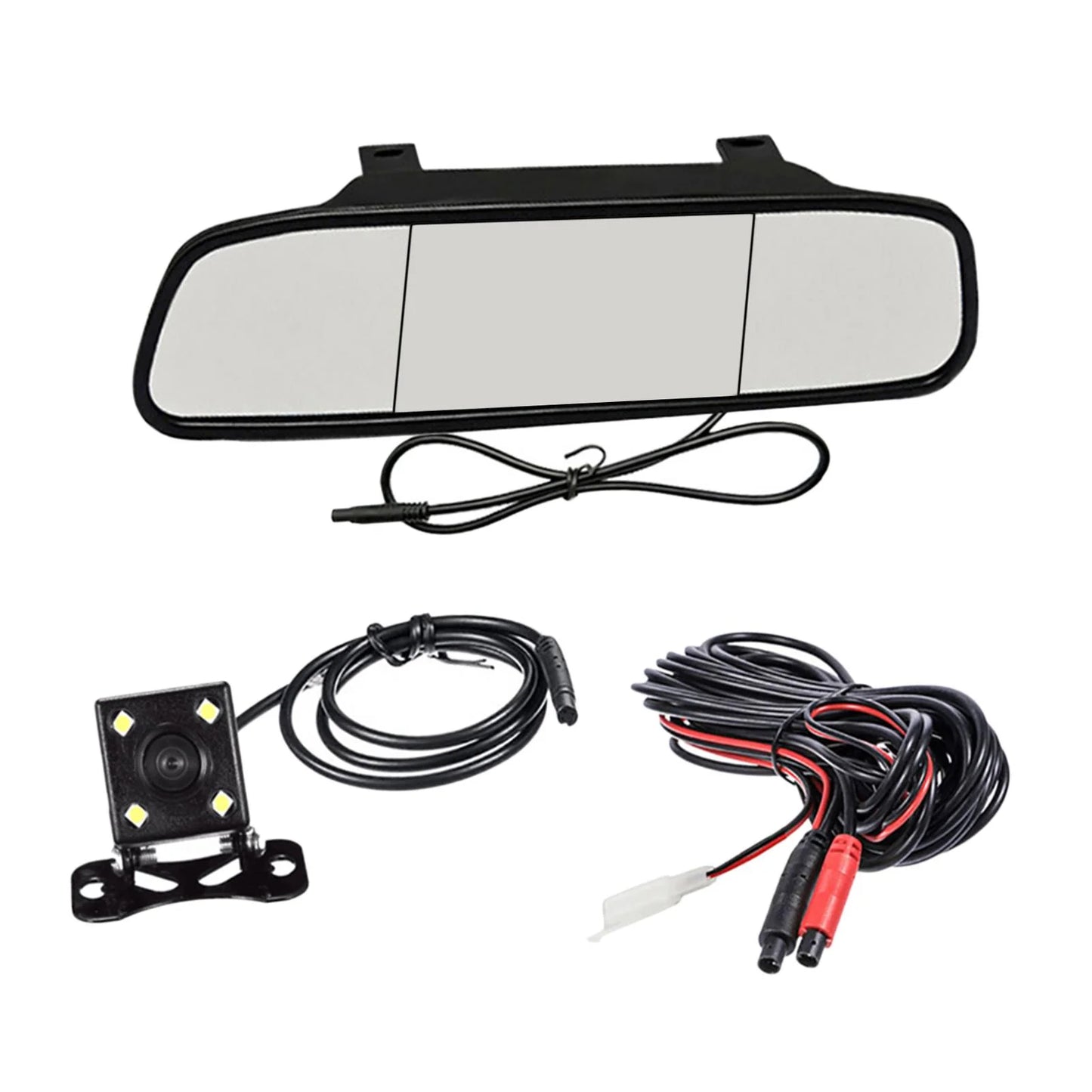 5 inch display car auto rearview mirror video monitor with reversing camera