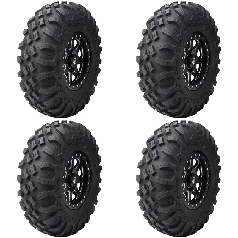 (4 pack) tusk megabite radial tire 27x11-12 for polaris rzr 900 trail fox edition 2020