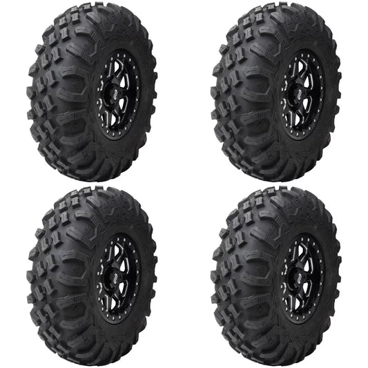 (4 pack) tusk megabite radial tire 27x11-12 for polaris rzr 900 trail fox edition 2020