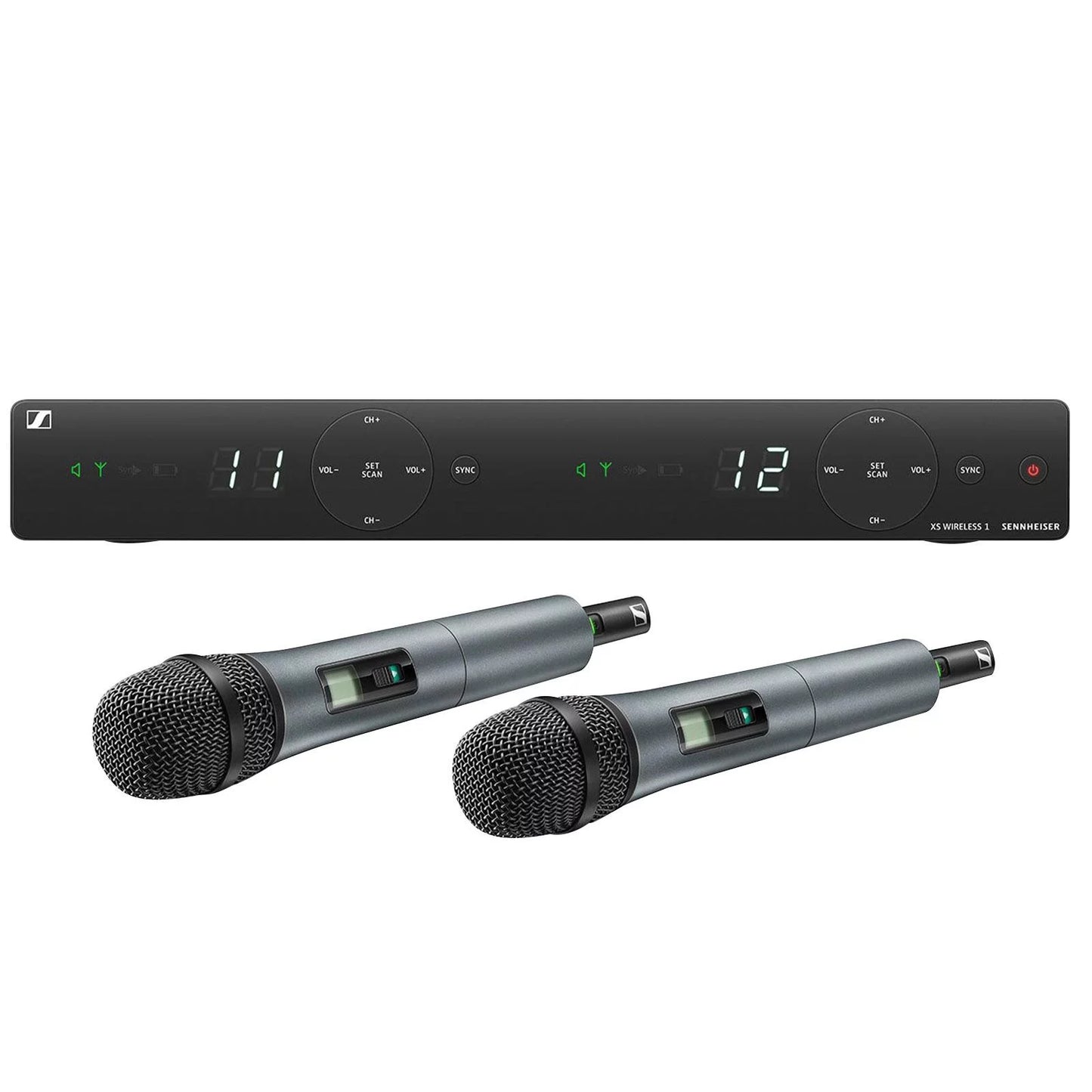 Sennheiser xsw 1-835 dual-a 2-channel wireless system with carry case & microphone sanitizer spray package