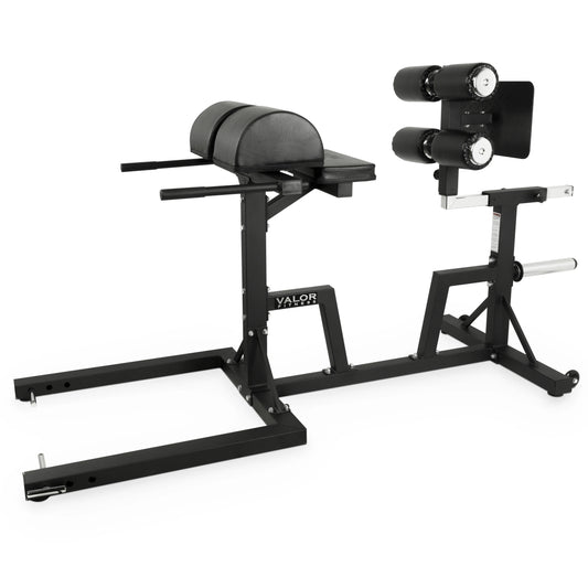 Valor fitness glute ham developer machine - adjustable ghd equipment- max weight 400 lbs - ab core hip back workout - hyperextensions sit ups – includes band pegs - olympic plate storage - home gym -