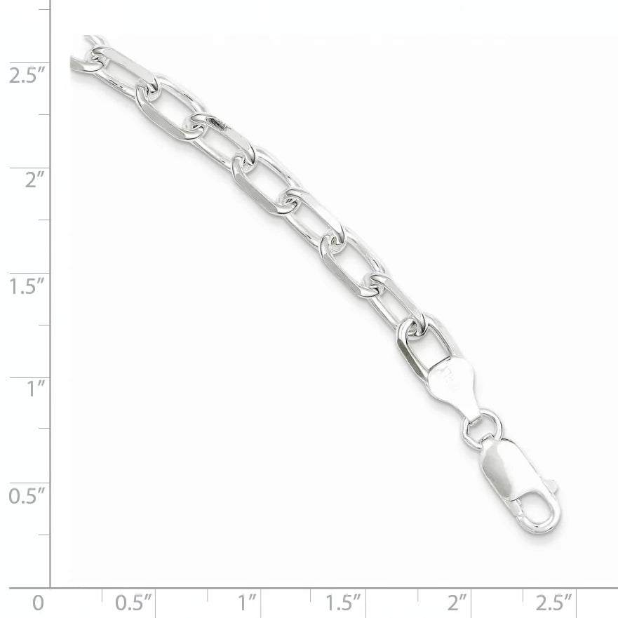 Sterling silver 7.5inch fancy link bracelet