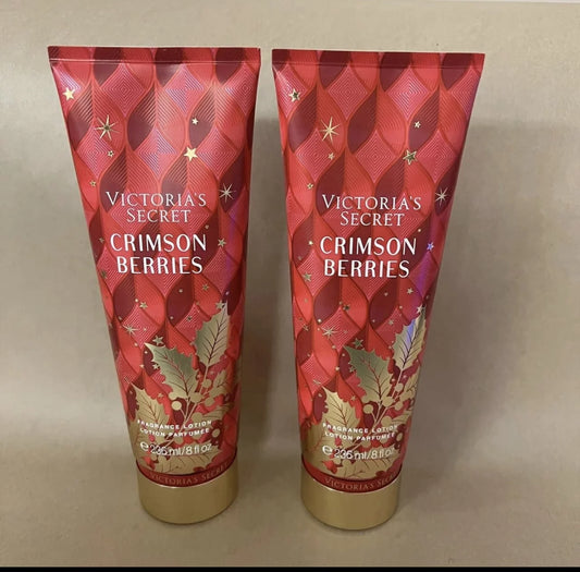 Victoria's secret crimson berries body lotion 2 pack 8 fl oz each