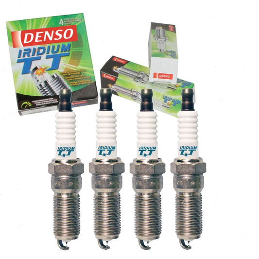 4 pc denso iridium tt spark plugs compatible with chevrolet malibu limited 2.5l l4 2016