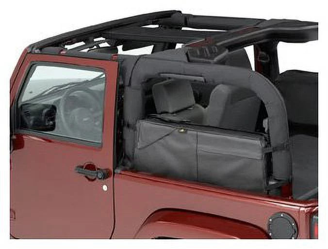 Bestop saddle bag (black diamond) fits select: 2015-2019,2021 jeep wrangler unlimited