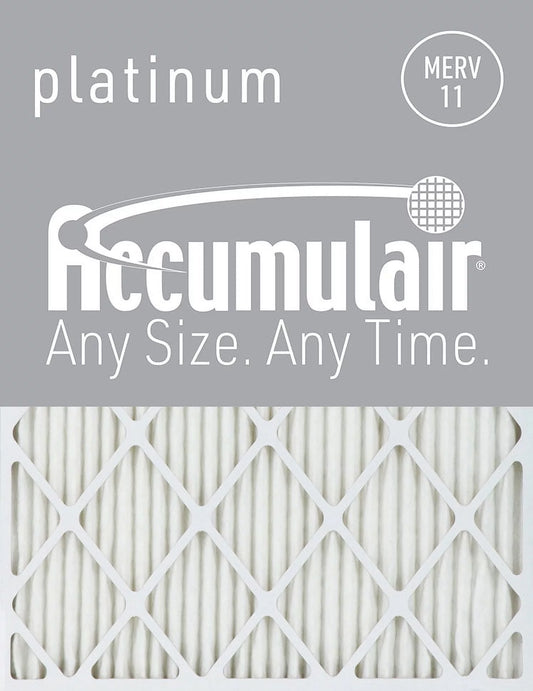 Accumulair platinum 20x25x4 merv 11 air filters (6 pack)