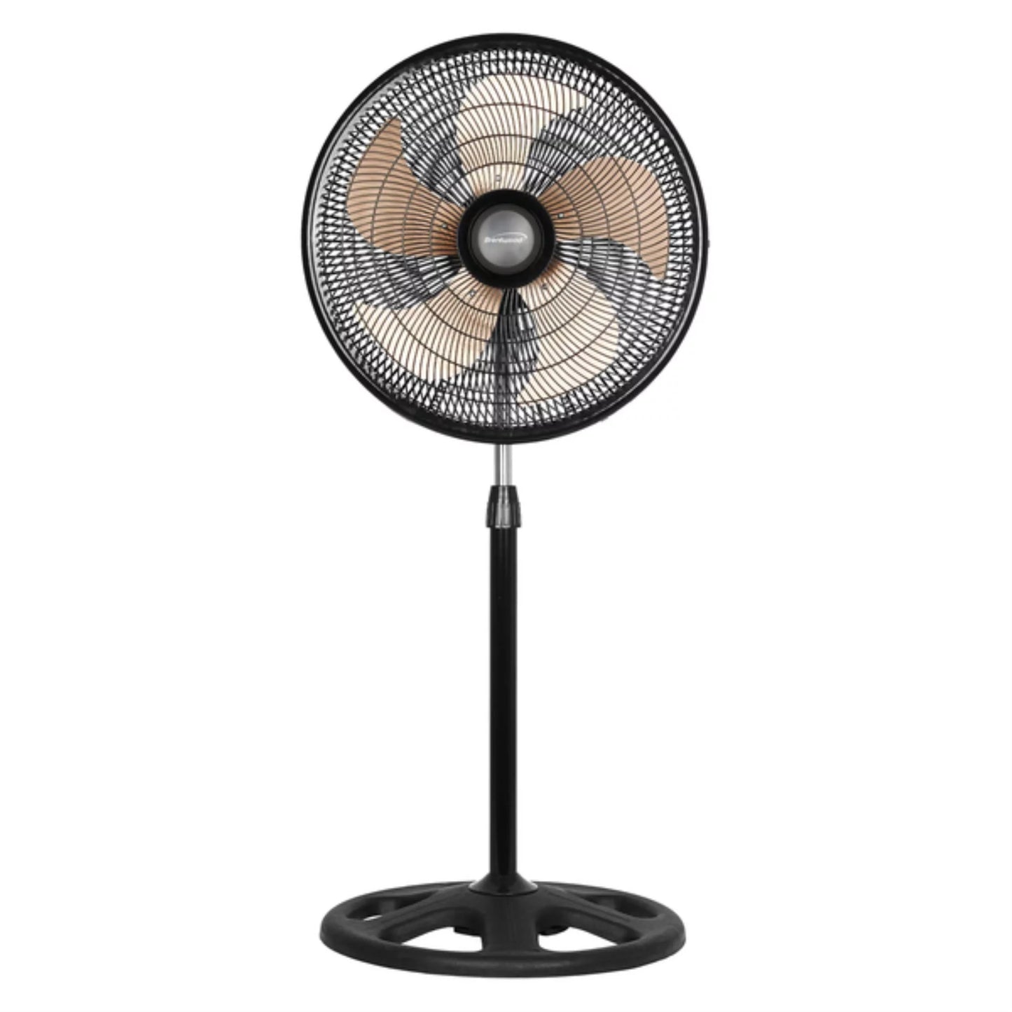 Brentwood 18 inch three speed industrial pedestal fan in black