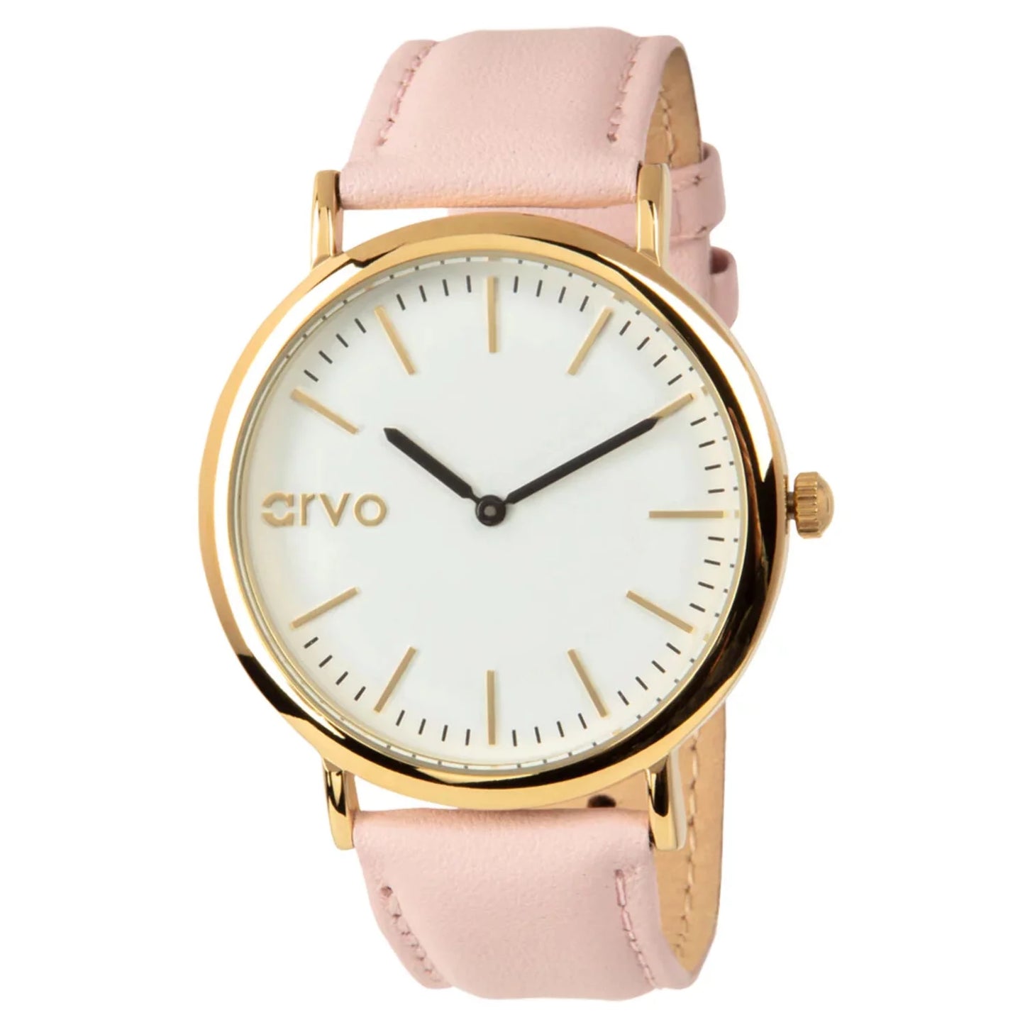 Arvo white time sawyer watch - gold - pink leather