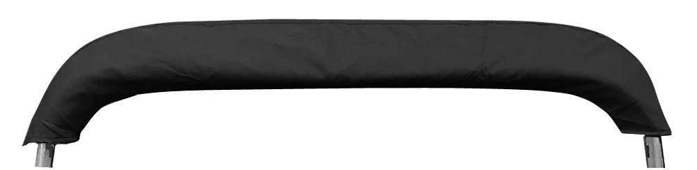 Bimini top boat cover 4 bow 46" h 67" - 72" w 8' long solution dye black