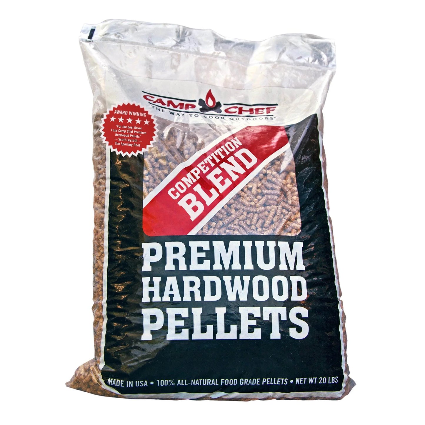 Camp chef smoker grill competition blend hardwood pellets, 20 lbs (4 pack)