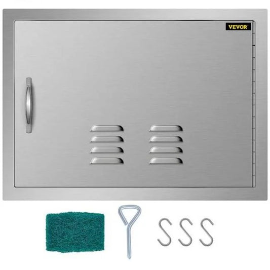 Vevor  24 x 17 in. horizontal island bbq access door with vents stainless steel single access