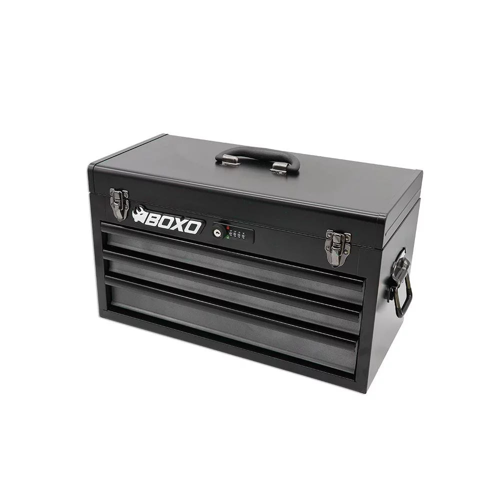 Boxo usa heavy duty 103 piece motobox tool box - black