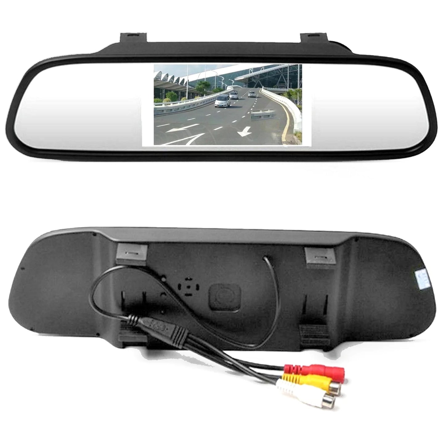 8 led reverse parking camera + 4.3" car mirror monitor kit vehicle system